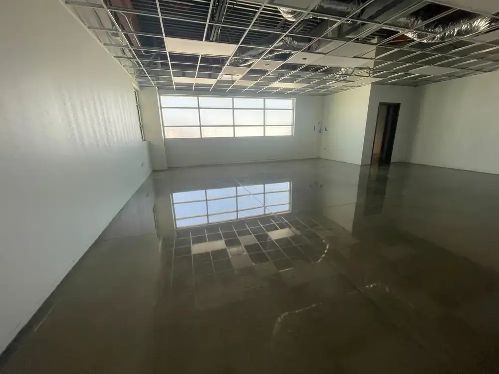 Commercial polished concrete floor